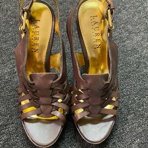 NWOT Ralph Lauren Leather Sandals